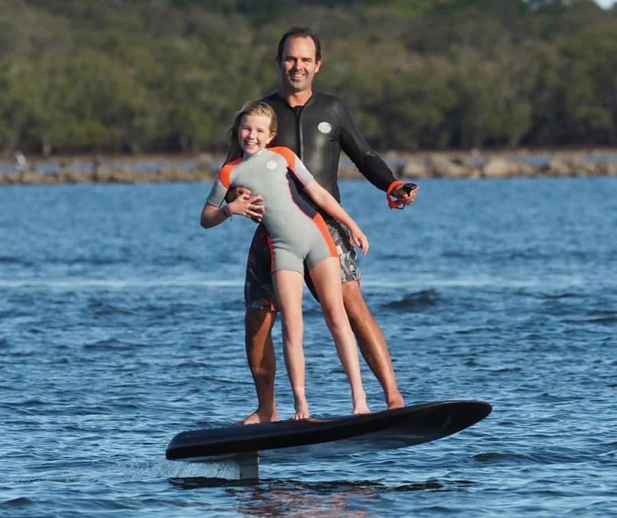 David Trewern & family Fliteboard